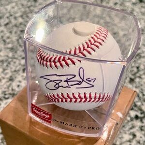 MLB Autographed Cleveland Indians Shane Bieber Authentic MLB Baseball